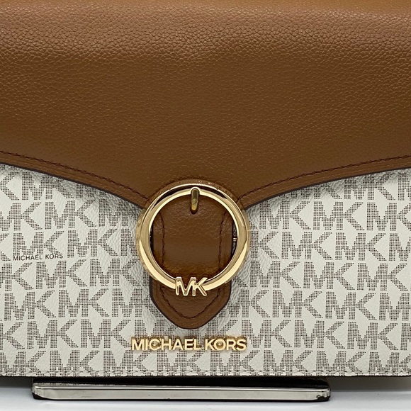 MICHAEL KORS WANDA MEDIUM SHOULDER CROSSBODY VANIL - Picture 15 of 16